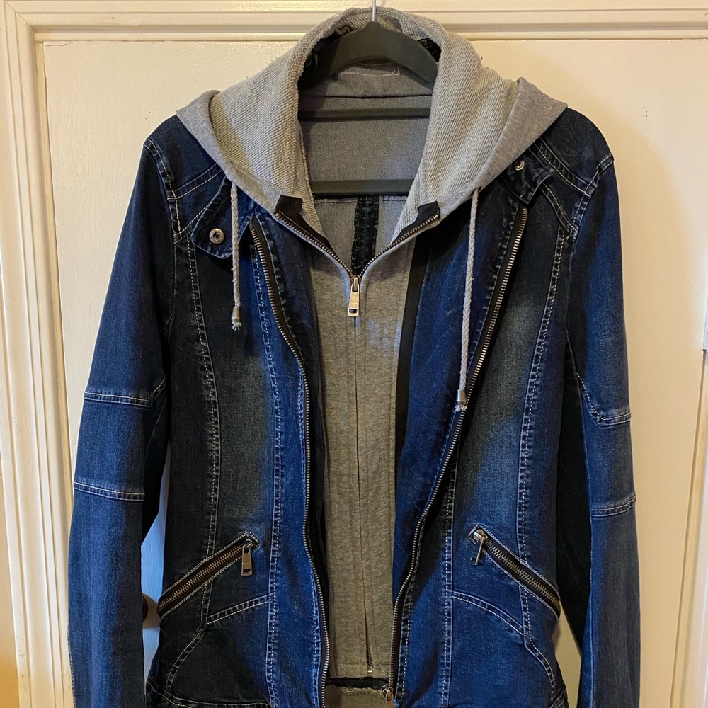 Hooded Denim Jacket